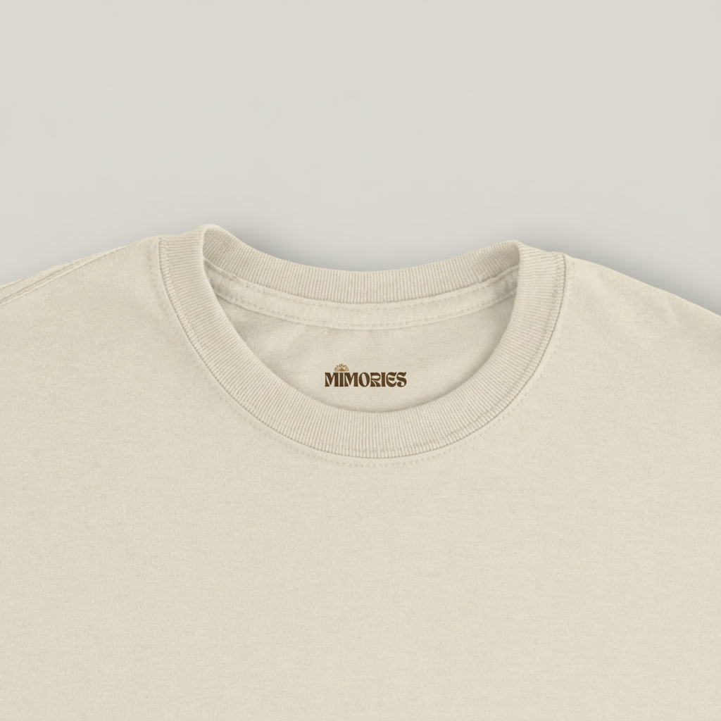 Détail du col du t-shirt Natural