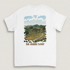 Dos du T-shirt blanc Rizières & Montagnes
