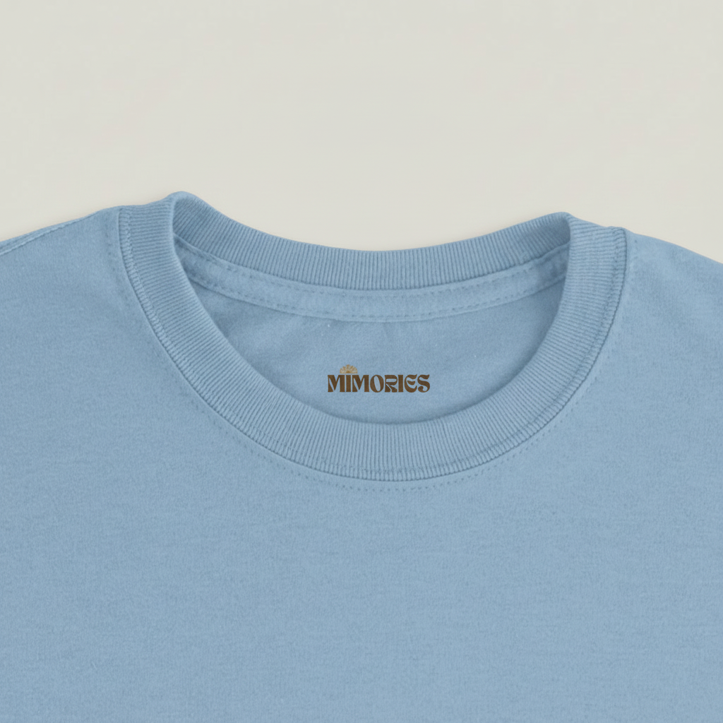 Gros plan du col Light Blue