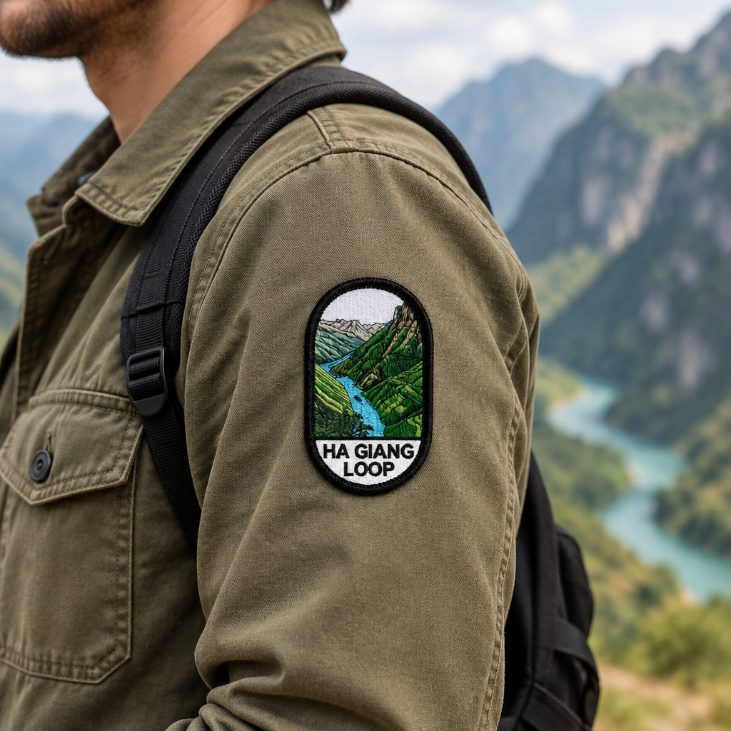 Patch Thermocollant "Rivières & Falaises" - Collection Ha Giang Loop
