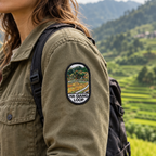 Patch Thermocollant "Rizières & Montagnes" - Collection Ha Giang Loop